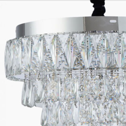 MEILI CRYSTAL CASCADA 300 – Crystal LED Chandelier, 52W, Ø300 mm, with Remote Control Crystal Chandeliers Default Title Alessandro Design