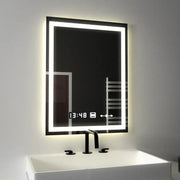 Rectangular LED Mirror, 45x60cm, Verite MotionGlow Marcello, De-fogging System, Clock & Thermometer, Dimable Marcello Mirrors Default Title Alessandro Design