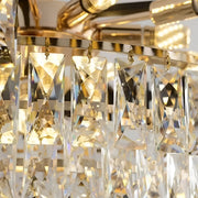 Crystal Chandelier VERSAILLES Elegance 8x E14, Diameter 50cm, Black, Shiny Gold, Adjustable Height Crystal Chandeliers Default Title Alessandro Design