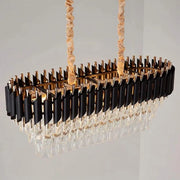 Crystal Chandelier VERSAILLES Regalis 10x E14, Shiny Gold and Black, Adjustable Height Crystal Chandelier Default Title Alessandro Design