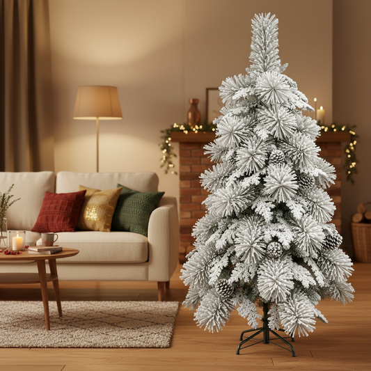 Brad Artificial UPERNAVIK, 180 cm, 550 vârfuri, Suport Metalic, Verde