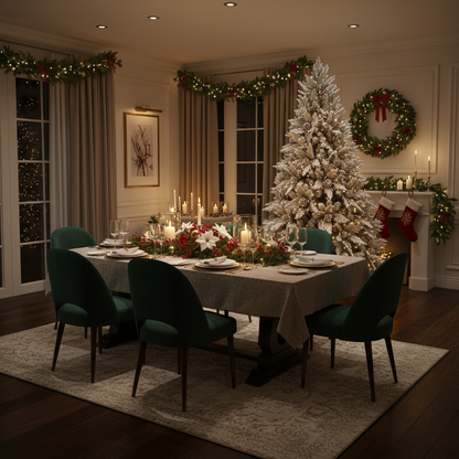 Brad Artificial GLEIS, 240 cm, 1770 vârfuri, Suport Metalic, Verde