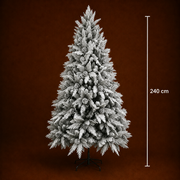 Brad Artificial GLEIS, 240 cm, 1770 vârfuri, Suport Metalic, Verde