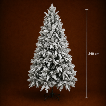 Brad Artificial GLEIS, 240 cm, 1770 vârfuri, Suport Metalic, Verde