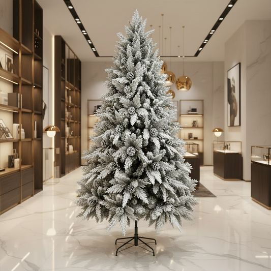 Brad Artificial GLEIS, 210 cm, 1200 vârfuri, Suport Metalic, Verde
