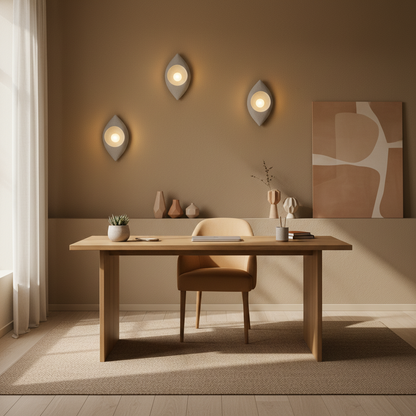 Aplica Decorativa LEFFER, 30x20cm, 1xE27, Polistiren, Gri