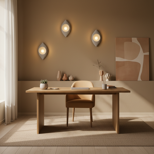 Aplica Decorativa LEFFER, 30x20cm, 1xE27, Polistiren, Gri