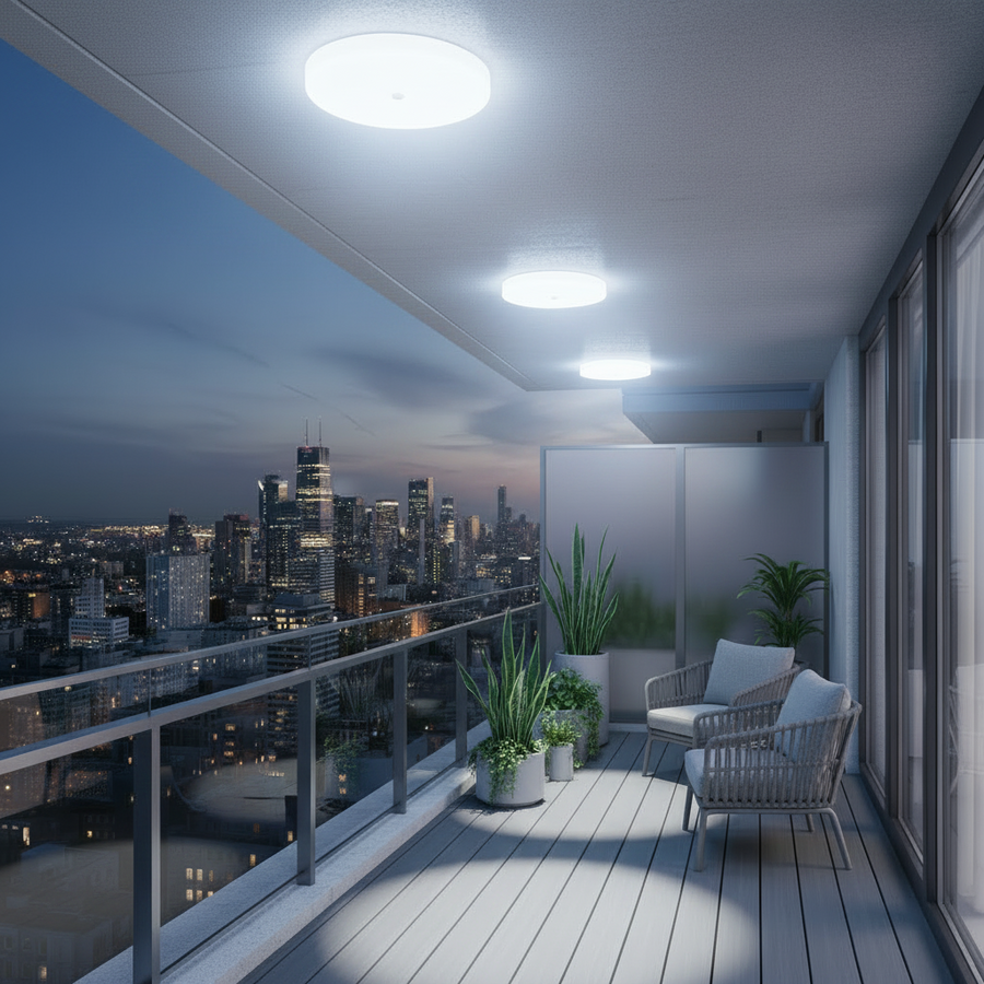 LED ceiling lamp PL200/17R 24W Cold Light 6000k White