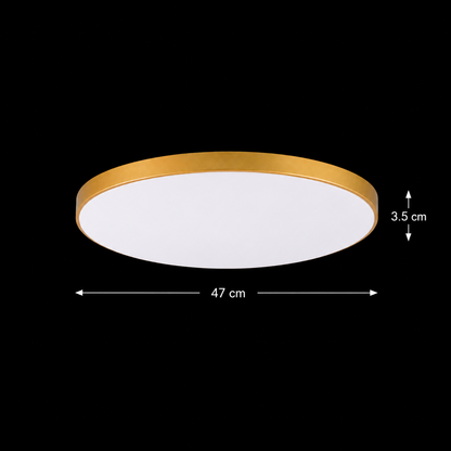 SOLIS LED ceiling light 47cm 48W Cold Light Gold