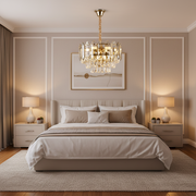 Alfred Crystal Chandelier 3 x E14 Gold
