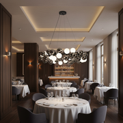 Lustra Suspendata MUSSEL Supremo, D100cm, 20x G9, Crom Lucios, Metal si Sticla