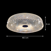 Lustra LED RADIAN Eleganza, 38.9W, Diametru 48.5 cm, Lumina Calda/Neutra/Rece, Alb Lustra LED Default Title Alessandro Design