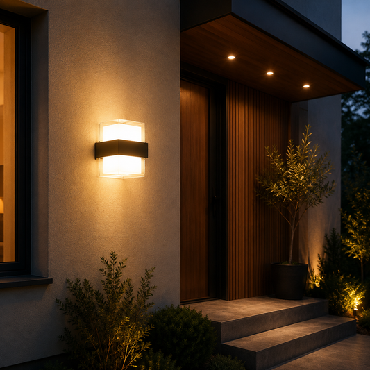 Aplica LED Exterior AMIRA, 8W, 2 Surse de lumina, Lumina Calda, Negru Aplice de Exterior Default Title Alessandro Design