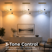 Suspended LED chandelier with remote control DENISSE 81W, Cold/Warm/Neutral light, Dimmable, Gold, Adjustable height, 2233/4GD LED chandeliers with remote control Default Title Alessandro Design