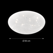 Plafonieră LED 35 cm, 31W, 3000K / 4000K / 6000K, Alb, Metal si Acril Plafoniere LED Default Title Alessandro Design