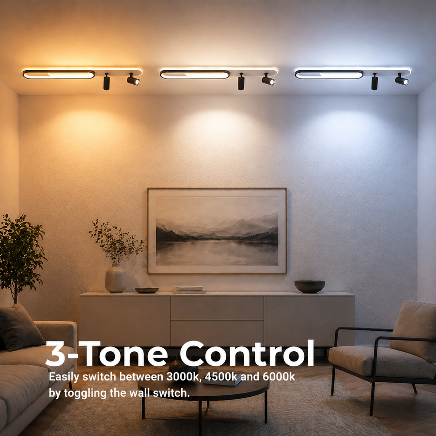 LED Chandelier with Adjustable Projector FISSO Camilla 70W, Cold/Warm/Neutral light, Black LED Chandeliers Default Title Alessandro Design