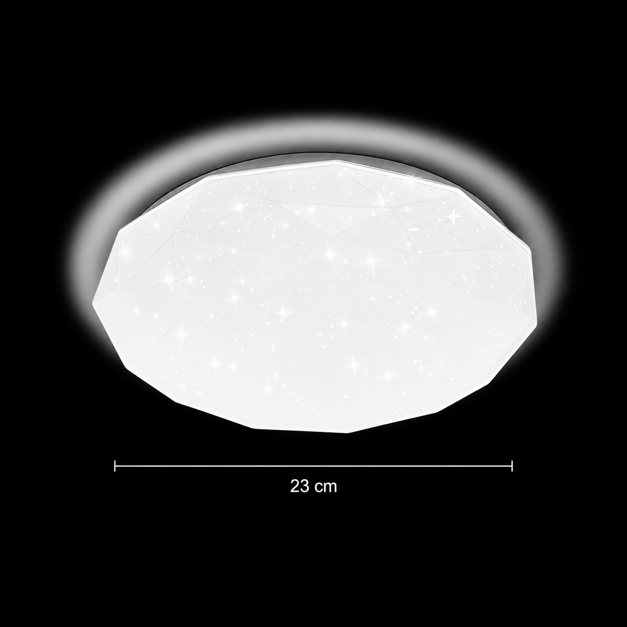 Hexagon LED ceiling light 23 cm, 22W, 3000K / 4000K / 6000K, White, Metal and Acrylic LED ceiling lights Default Title Alessandro Design