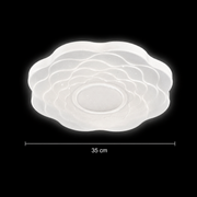 Plafonieră LED Floare 35 cm, 32W, 3000K / 4000K / 6000K, Alb, Metal si Acril Plafoniere LED Default Title Alessandro Design
