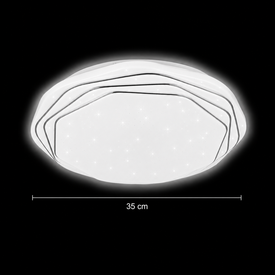 Plafonieră PL152 LED 35 cm, 31W, 3000K / 4000K / 6000K, Alb, Metal si Acril Plafoniere LED Default Title Alessandro Design
