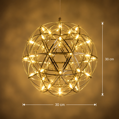 Crystal LED KILKENNY Culmino Chandelier, 144W, Neutral Light, Diameter 60cm, Gold
