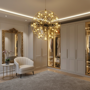Crystal LED KILKENNY Culmino Chandelier, 144W, Neutral Light, Diameter 60cm, Gold