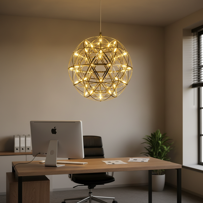 Crystal LED KILKENNY Culmino Chandelier, 144W, Neutral Light, Diameter 60cm, Gold