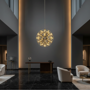 Crystal LED KILKENNY Culmino Chandelier, 144W, Neutral Light, Diameter 60cm, Gold