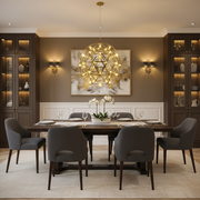 Crystal LED KILKENNY Culmino Chandelier, 144W, Neutral Light, Diameter 60cm, Gold