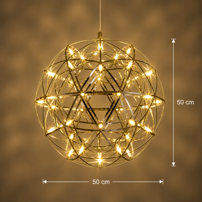 Crystal LED KILKENNY Culmino Chandelier, 144W, Neutral Light, Diameter 60cm, Gold