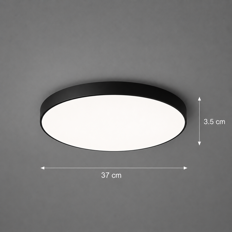 SOLIS LED ceiling light 37cm 32W Cold Light Black