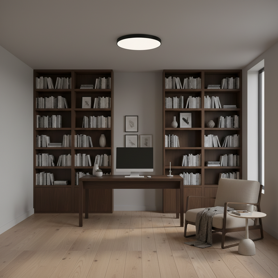 SOLIS LED ceiling light 47cm 70W Cold Light Black