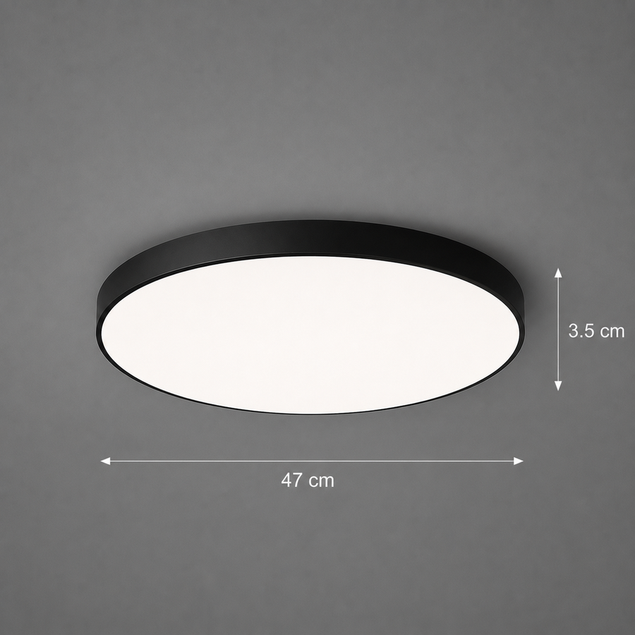 SOLIS LED ceiling light 47cm 70W Cold Light Black