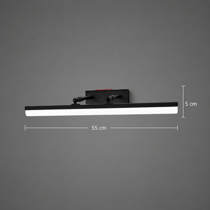 LED wall lamp, MALAWI, 6W, linear, Warm/Neutral/Cold light, Black