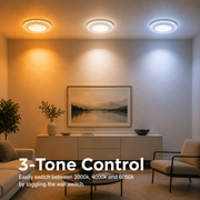 Lustra LED CELUN, 33W, Diametru 21cm, Lumina Calda/Neutra/Rece, Alb, Metal si Acril