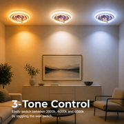 UNICORN LED chandelier, 104W, 50cm, Cold/Warm/Neutral light, Pink