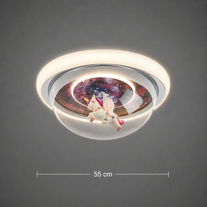 UNICORN LED chandelier, 104W, 50cm, Cold/Warm/Neutral light, Pink