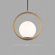 LOFT Haven Chandelier, 1x E27, White Gold, Metal, Adjustable Height