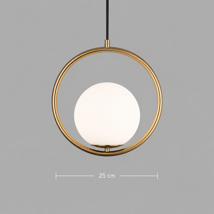 LOFT Haven Chandelier, 1x E27, White Gold, Metal, Adjustable Height