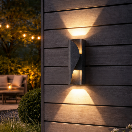 Aplica LED AX221 de Exterior si Interior, 2 Surse x 6W, Metalic, Negru, 3000K Aplice de Exterior Default Title Alessandro Design