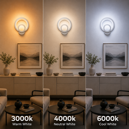 Urbanist LED lamp 19W Round Cold/Warm/Neutral Light Acrylic and White Metal