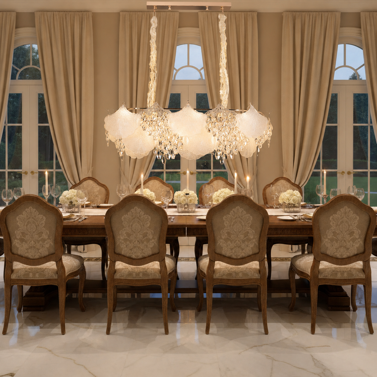 Candelabru Cristal LUXE Supremo, 11xE14, Dimensiuni 83x33 cm, Inaltime 28cm, Auriu Lucios, Inaltime Reglabila, Design Elegant Candelabre Cristal Default Title Alessandro Design