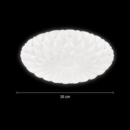 Plafonieră PL154 LED 35 cm, 31W, 3000K / 4000K / 6000K, Alb, Metal si Acril Plafoniere LED Default Title Alessandro Design