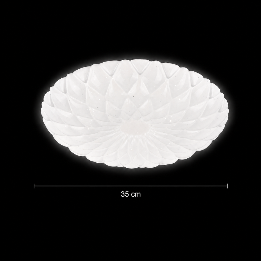 Plafonieră PL154 LED 35 cm, 31W, 3000K / 4000K / 6000K, Alb, Metal si Acril Plafoniere LED Default Title Alessandro Design
