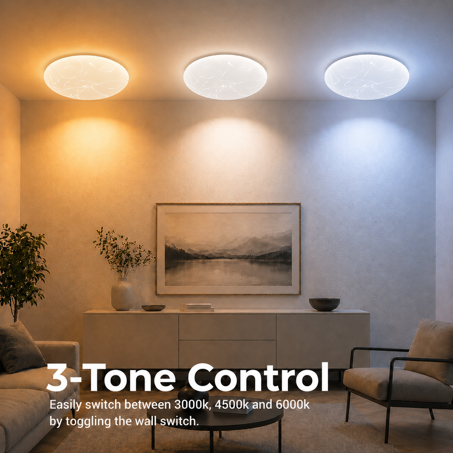 Plafonieră LED 35 cm, 31W, 3000K / 4000K / 6000K, Alb, Metal si Acril Plafoniere LED Default Title Alessandro Design