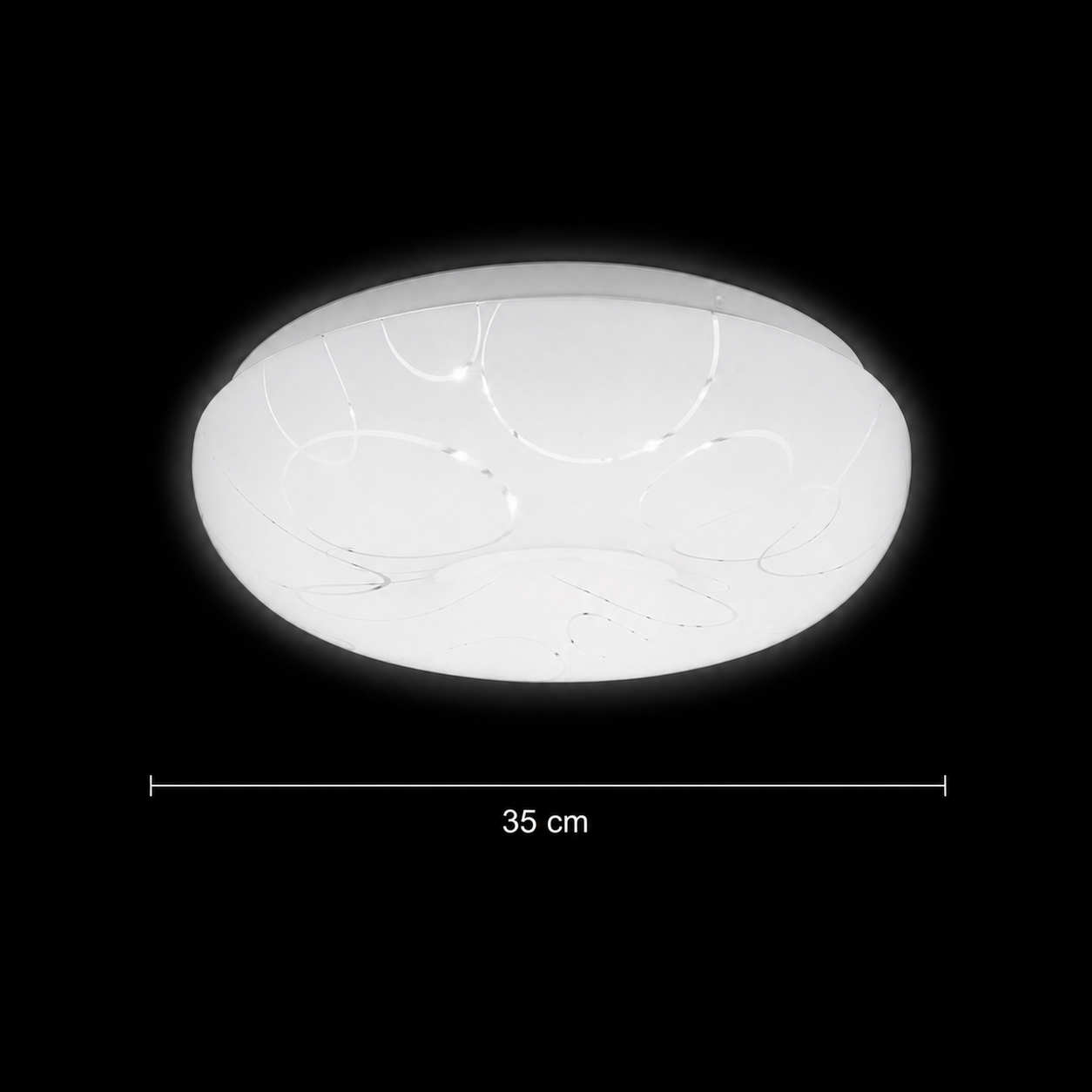 Plafonieră LED 35 cm, 31W, 3000K / 4000K / 6000K, Alb, Metal si Acril Plafoniere LED Default Title Alessandro Design