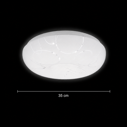 Plafonieră LED 35 cm, 31W, 3000K / 4000K / 6000K, Alb, Metal si Acril Plafoniere LED Default Title Alessandro Design