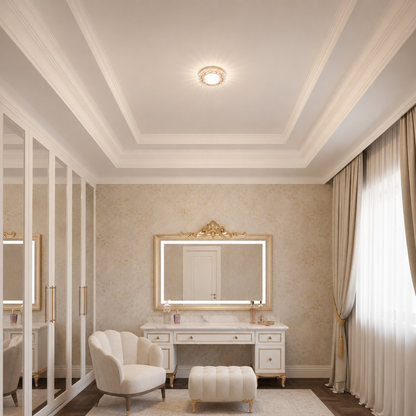 Spot LED ORBITA, 5W, Rotund, Lumina Rece / Calda, Bronz Antichizat, Rasina si Sticla Spot LED Default Title Alessandro Design