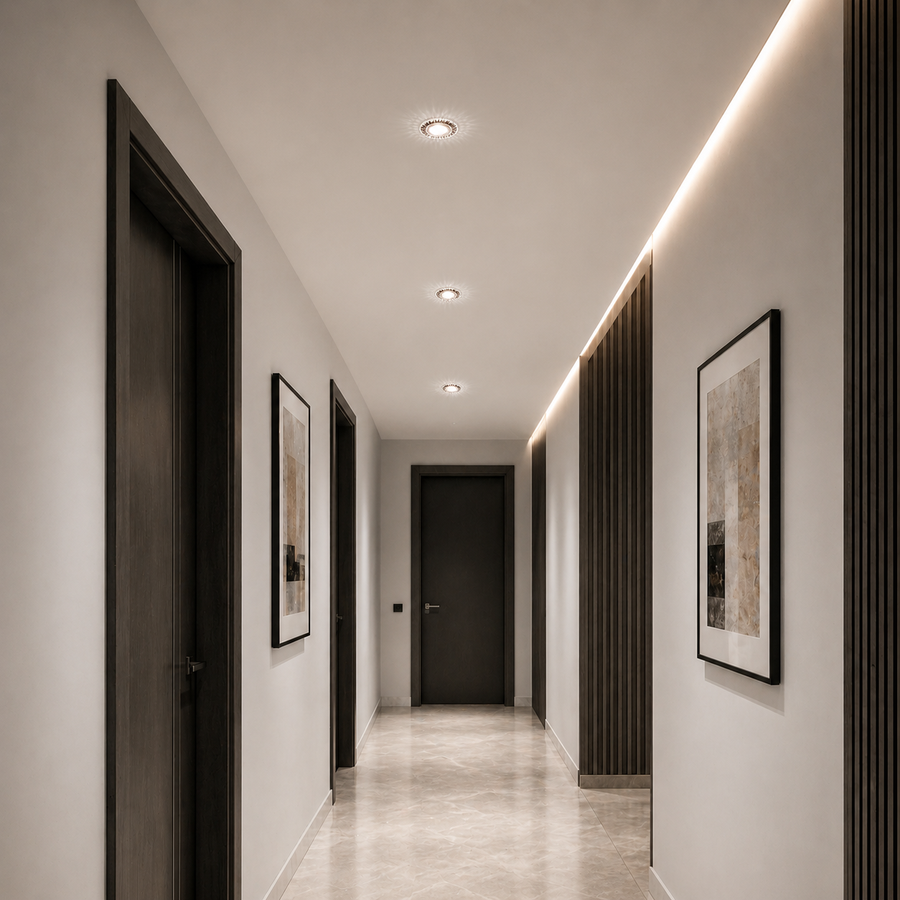 Spot LED ORBITA, 5W, Rotund, Lumina Rece / Calda, Bronz Antichizat, Rasina si Sticla Spot LED Default Title Alessandro Design