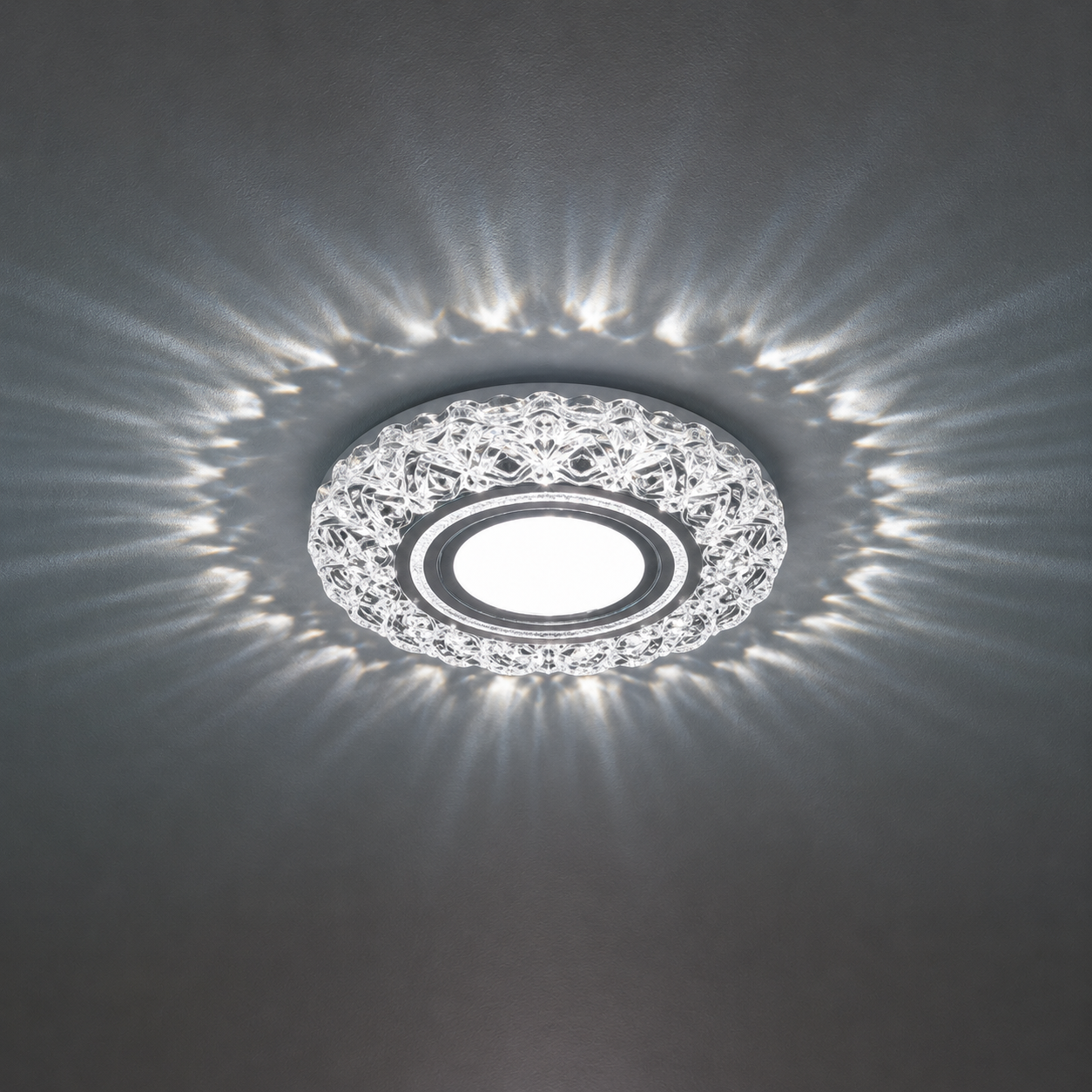 Spot LED ORBITA, 5W, Rotund, Lumina Rece + RGB, Alb, Rasina si Sticla Spot LED Default Title Alessandro Design