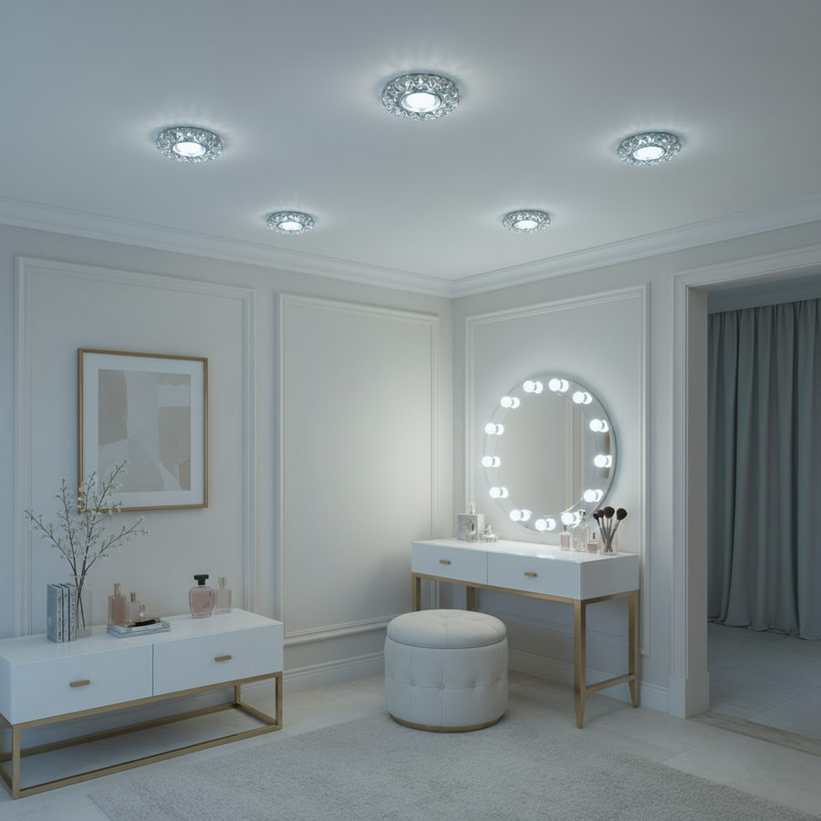 Spot LED ORBITA, 5W, Rotund, Lumina Rece / Calda, Bronz Antichizat, Rasina si Sticla Spot LED Default Title Alessandro Design